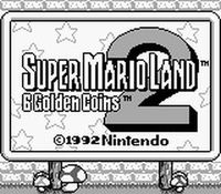 une photo d'Ã©cran de Super Mario Land 2 sur Nintendo Game Boy